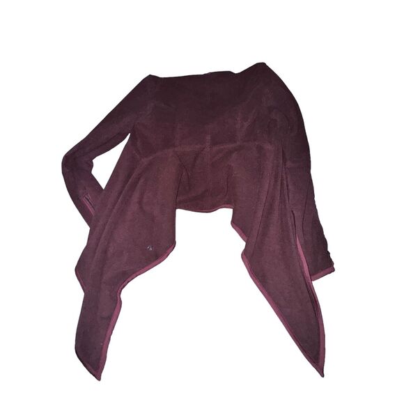 Lululemon Presence Of Mind Jacket Womens Size 4 Bordeaux Drama Fleece Zip Sleeve - Picture 6 of 7